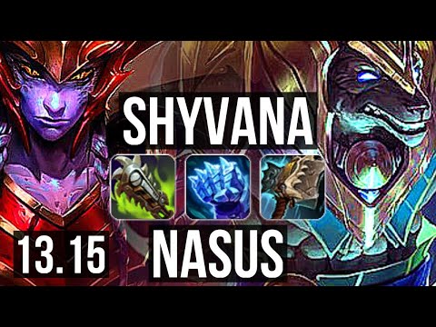 SHYVANA vs NASUS (TOP) | 8/0/0, Legendary, Rank 15 Shyvana | KR Master | 13.15