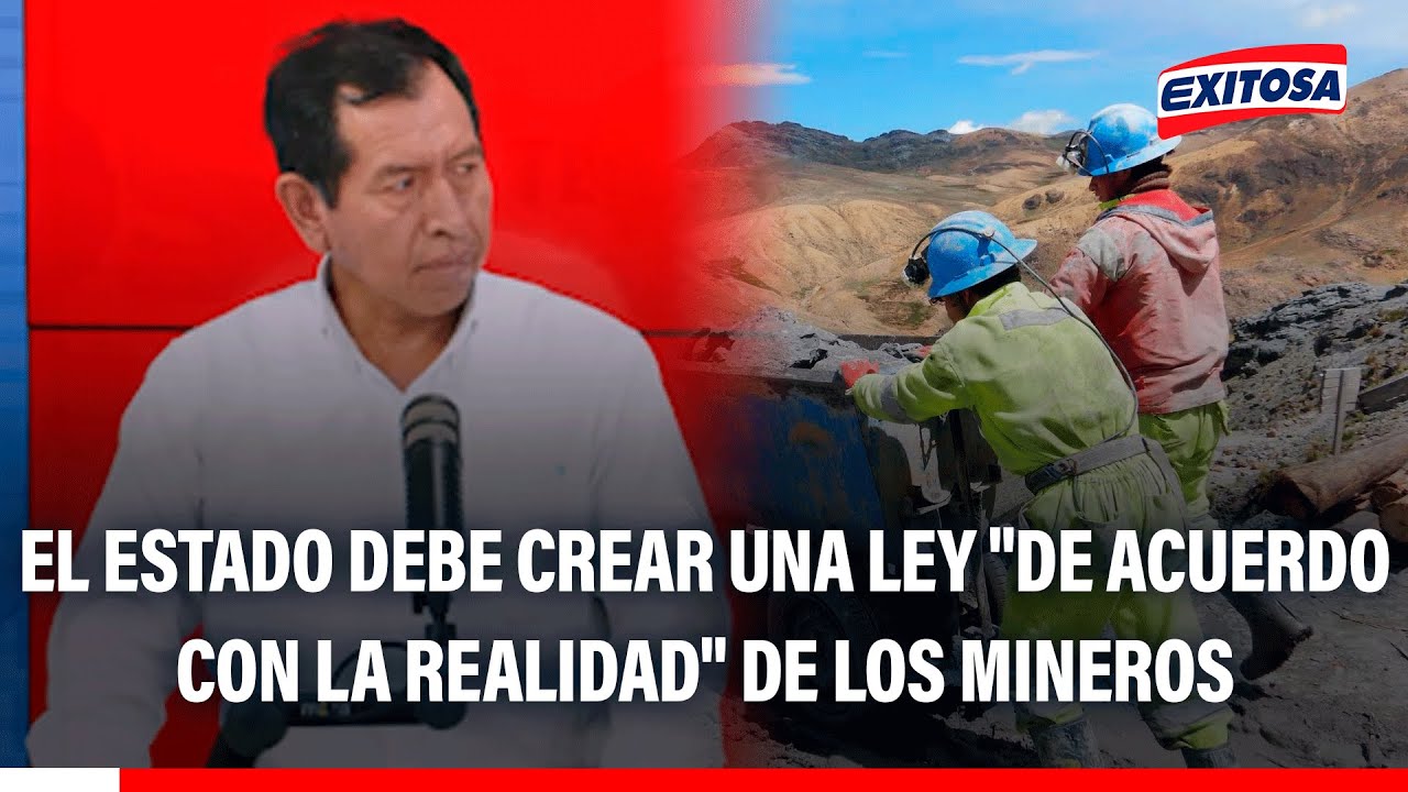 🔴🔵 El Estado debe crear una ley "de acuerdo con la realidad" de los mineros artesanales