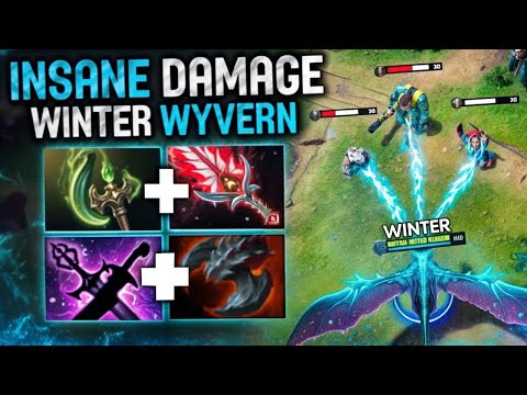 Winter Wyvern Hard Carry 🔥🔥🔥Comeback Rampage 30 Kills | Dota 2 Gameplay