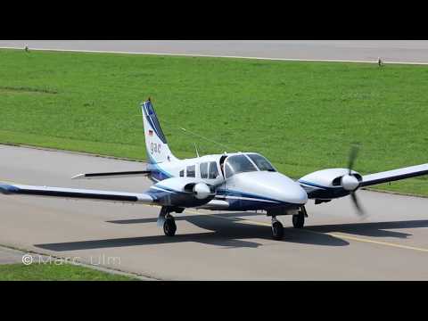 Piper PA-34-200T Seneca II GAC departure from Augsburg