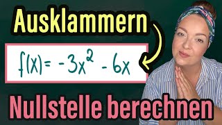 Determine zeros: -3x² − 6x with factoring & zero product