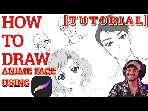[TUTORIAL] How To Draw ANIME/MANGA style face using PROCREATE (beginner friendly)