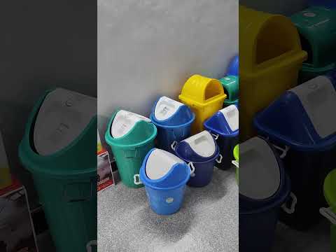 Round plastic dustbin, for home, capacity: 10 l