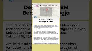 Demo Tolak Kenaikan BBM Berlanjut, Aliansi Rakyat Gelar Aksi di Gejayan Yogyakarta Hari Ini