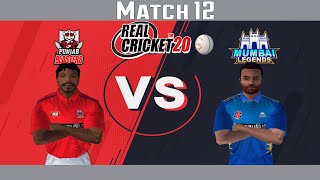 #12 Mumbai vs Punjab - IPL 2021 auction Edition Real Cricket 20 Live Thriller Match