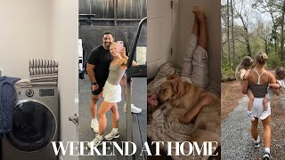 WEEKEND VLOG: consistently running, fun / healthy dinners, resetting the house + feeling mushy!! 