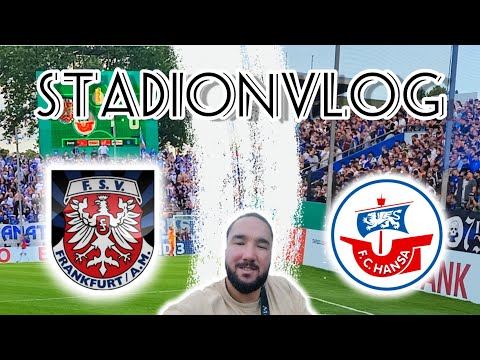 ROSTOCK EINE RUNDE WEITER | FRANKFURT GRANDIOSE FANS | FSV Frankfurt vs Hansa Rostock | Stadionvlog