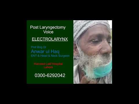 Voice recovery after laryngectomy surgery
