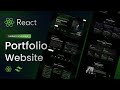 Build A Stunning React Portfolio Website With Tailwind CSS Modern Developer Portfolio Tutorial
