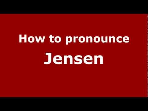 How to Pronounce Jensen - PronounceNames.com