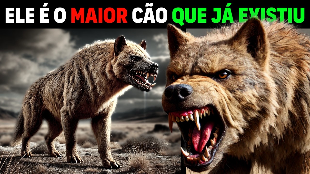 MEGA CANIDEO, THE BIGGEST DOG THAT EVER WALKED THE EARTH RIVALS WITH AFRICAN LION