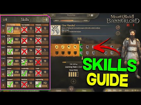 Skill & Attribute Management Info & Tips (Focus, Level Caps, EXP) - Mount & Blade II: Bannerlord