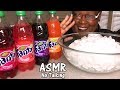 ASMR MORE ICE EATING WITH FANTA FRUIT PUNCH GRAPE ORANGE WILD CHERRY NO TALKING
