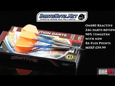 One80 Reactive 24g darts review with new Re Flex points
