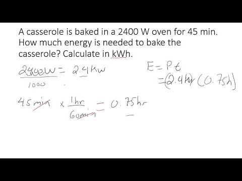 Energy Calculation in kWh