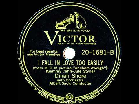 1945 Dinah Shore - I Fall In Love Too Easily