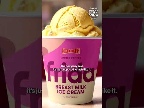 Breast milk-flavored ice cream hits shelves
