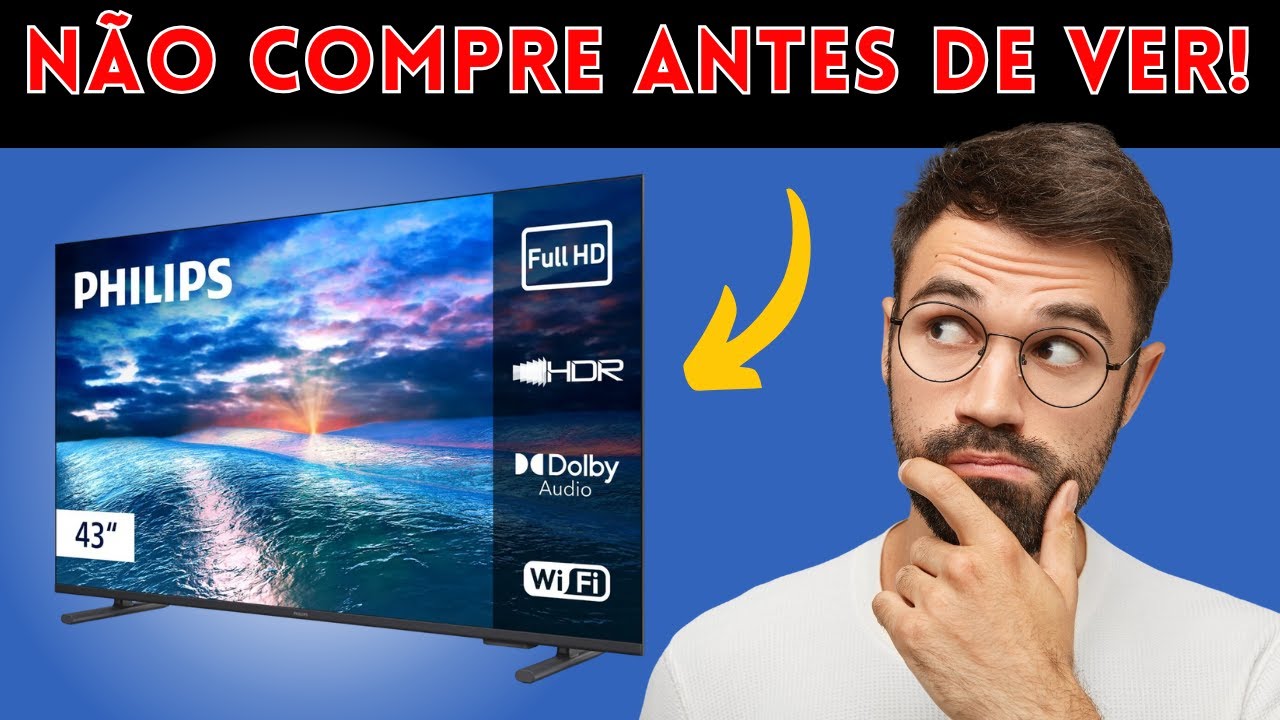 Miniatura da avaliação em vídeo de Smart TV Philips 43PFG6910 Full HD 43 Polegadas