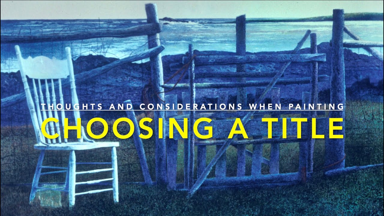 Choosing a Title (Ep. 9) Thoughts and Considerations When Painting for Artists | Barry McCarthy Art