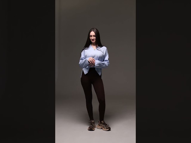 Чоботи жіночі шкіряні байка хутро 592641 Чорний Светр жіночий 594409 Блакитний