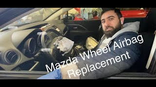 How to replace Mazda 5 3  steering wheel airbag removal Garage Hackes