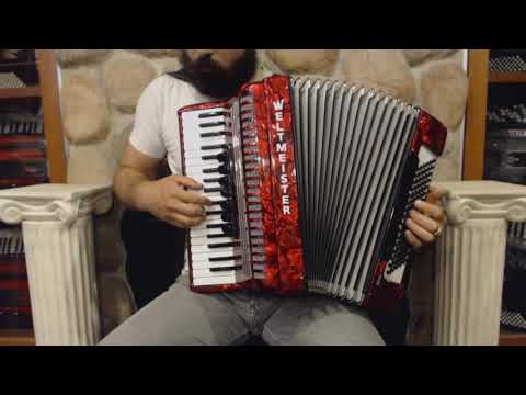 WELTOPAL96RD - Red Weltmeister Opal Piano Accordion LMM 37 96 $2499