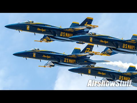 Blue Angels in Super Hornets! - FIRST Full Public Performance!