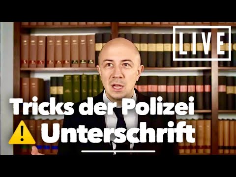 Die teuerste Unterschrift Deines Lebens - Tricks der Polizei - live