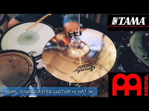 Meinl soundcaster custom hi hat 14 " sound test