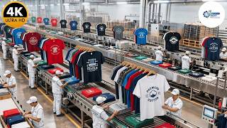 Inside a High-Tech Textile Mill | How Premium T-Shirts Are Made (Full 