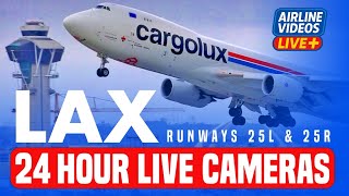 LAX/KLAX Airport Runways 25L & 25R