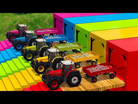 Farming Simulator 25 - LOAD AND TRANSPORT CANDY CANES WITH FENDT TRACTORS AND RIGITRAC LOADERS 🚜🍬