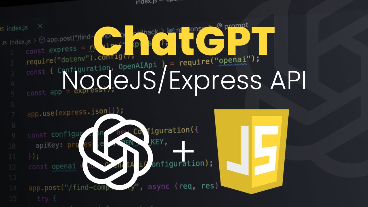 How To Use ChatGPT With JavaScript (NodeJS & Express)