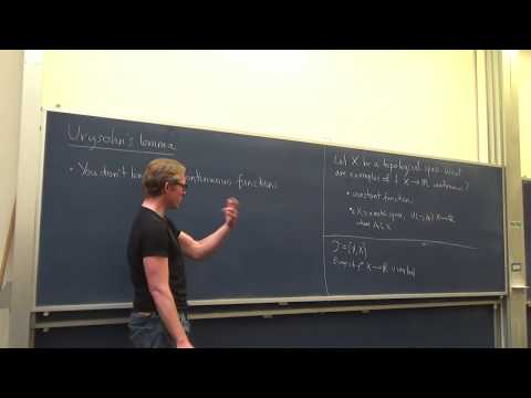 MAST30026 Lecture 22: Urysohn's lemma