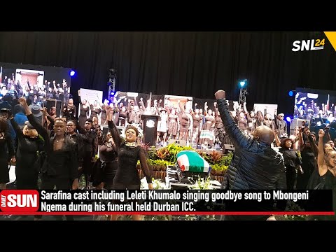 Sarafina cast, Leleti Khumalo sing farewell to Dr. Mbongeni Ngema
