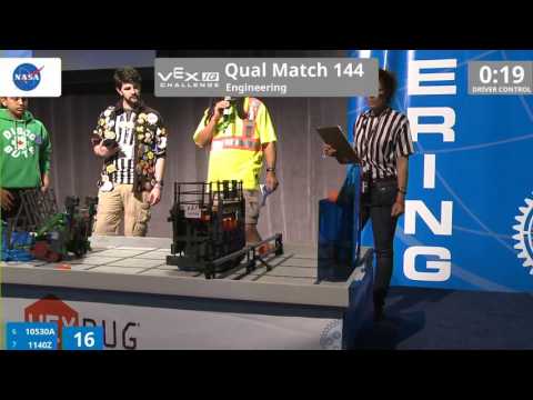 VEX Worlds 2016 - VEXIQ Elementary School - Engineering - Qual 144 (10530A 1140Z) 158