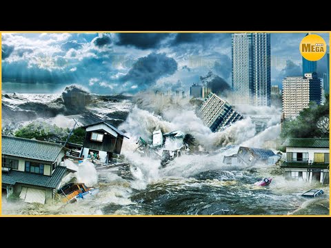 30 Most Horrific Monster Tsunami Caught On Camera - Natural Disasters 2023