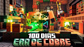 Sobrevivi 100 dias na NOVA ATUALIZAÇÃO ERA DE COBRE do Minecraft em TRIO - O FILME