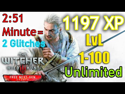 THE WITCHER 3 How To LEVEL UP FAST EASY (1-100)  2 XP GLITCHES