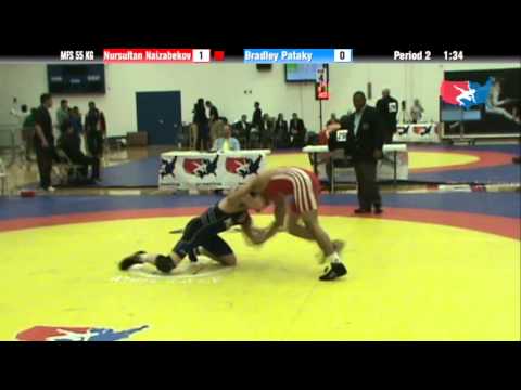 55 KG Consolation R1 - Nursultan Naizabekov KAZ vs Bradley Pataky NLWC