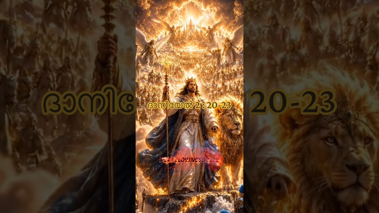 ✨ദാനിയേല്‍ 2 : 20-23✨