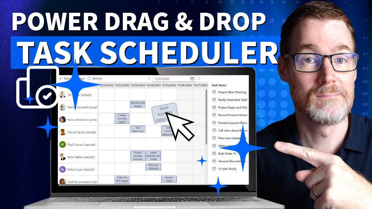 How to build a Drag And Drop Task Scheduler in Power Apps