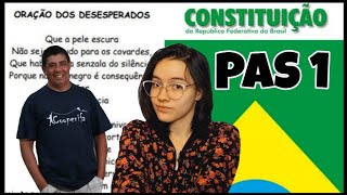 ORAÇÃO DOS DESESPERADOS E ARTIGO 5 DA CONSTITUIÇÃO DA REPÚBLICA| Obras para o PAS 1