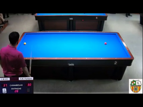 LLIGA NACIONAL 3 BANDES 2ª DIVISIO - S.B.FOMENT MOLINS vs C.B.VIC