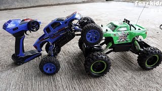 Download lagu Mainan Monster Trucks  besar vs Monster truck kecil Remot control RC terbaru mp3