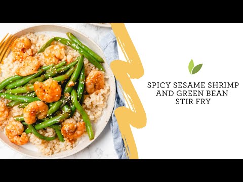 Spicy Sesame Shrimp and Green Bean Stir Fry | Inspiralized