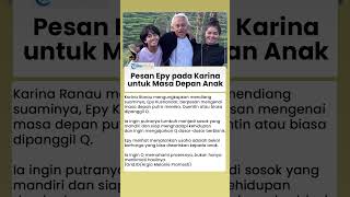Ungkap Wasiat, Karina Ranau Janji Lanjutkan Keinginan Terakhir Epy Kusnandar