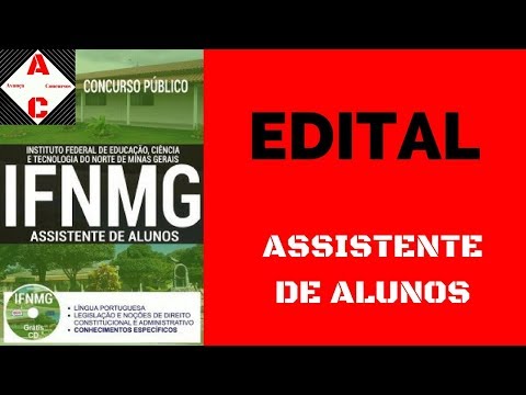 Edital Concurso IFNMG 2017 - Assistente de Alunos