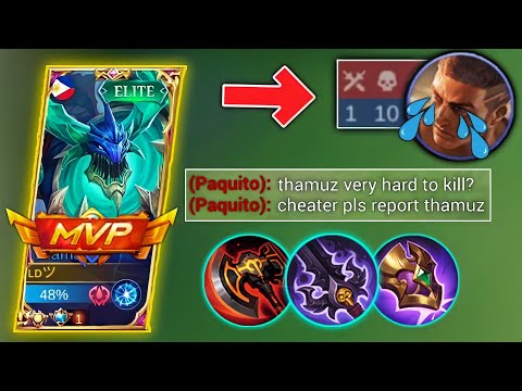 COUNTER THE META PAQUITO USING THIS THAMUZ BUILD | THAMUZ BEST BUILD 2022 | MLBB