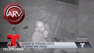 Ladrón se persignó antes de robar una tienda | Al Rojo Vivo